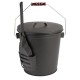 Black Steel Ash Bucket with Shovel / For Fireplace or Wood Stove - B0761ZG8Y6